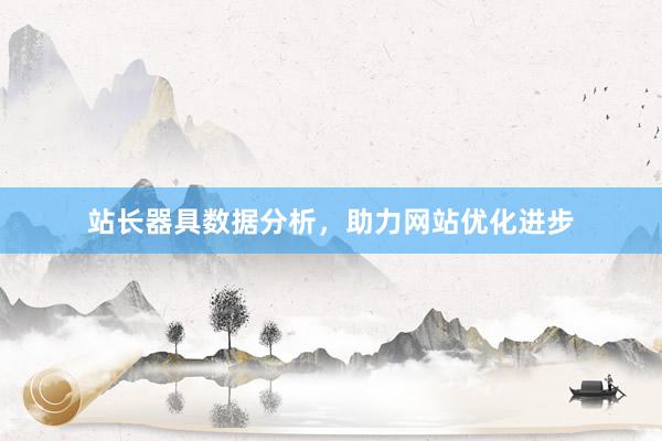 站长器具数据分析，助力网站优化进步