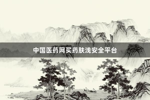 中国医药网买药肤浅安全平台
